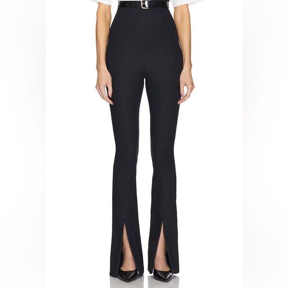 NWT Helsa The Cigarette Pant Black ultra high rise flares bells Revolve XS - Picture 1 of 15